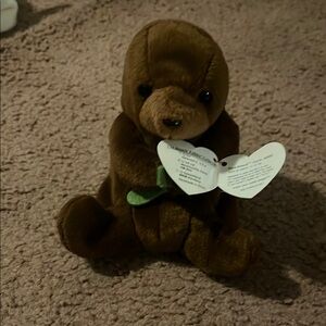 Brown Plush Otter Toy